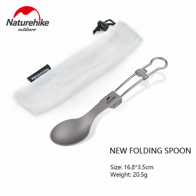 قاشق تيتانيوم نيچرهايك NH19C001-J TITANIUM ALLOY SPOON FOLDING TABLEWARE NH19C001-J