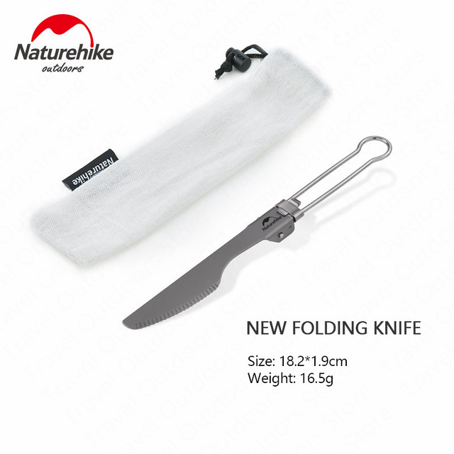 ست قاشق 3 كاره تيتانيوم نيچرهايك NH19T012-D NATUREHIKE TZD12 TITANIUM CUTLERY SET NH19T012-D