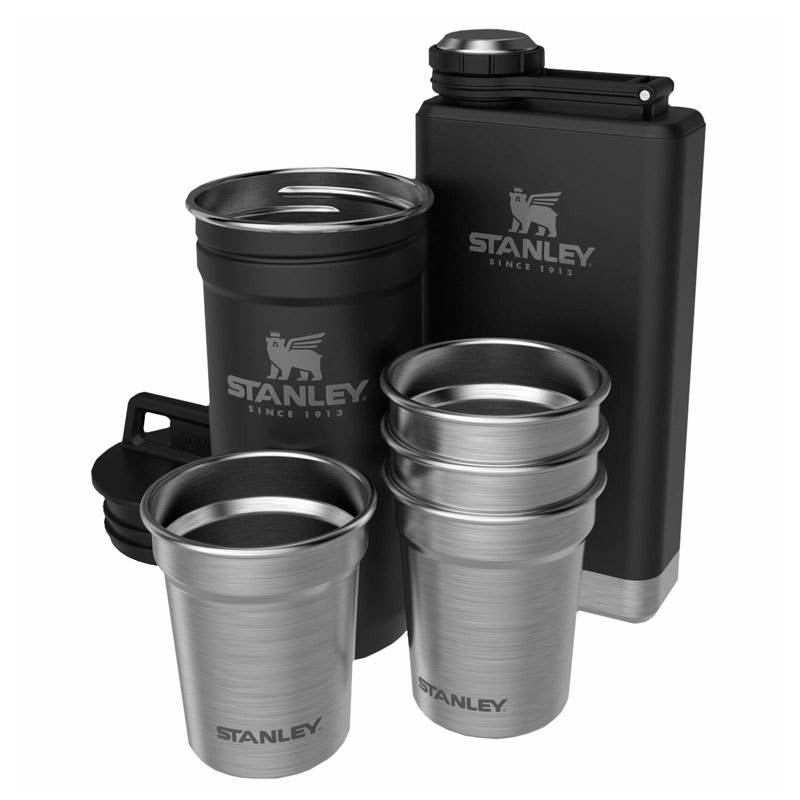 ست شات استنلي به همراه فلاسك كتابي STANLEY SHOT GLASS+FLASK SET STANLEY SHOT GLASS+FLASK SET